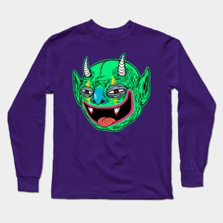 Green Gargoyle Clown Long Sleeve T-Shirt